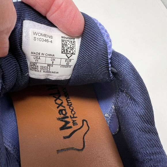 Saucony ISO Fit Running Shoes Sneakers Size 11 Women Athletic Gray Purple - Picture 10 of 10